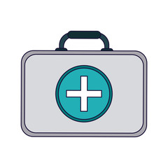 Medical first aids suitcase