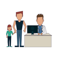 Obraz premium Doctor and patients