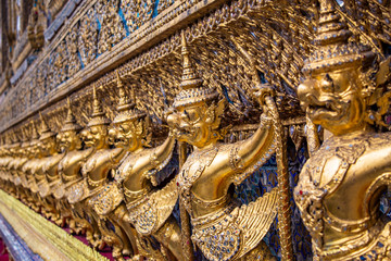 Richly decorated Buddhist Temple