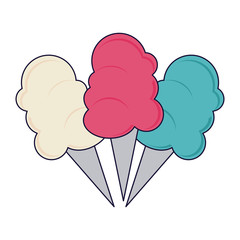 Set of sugar cottons