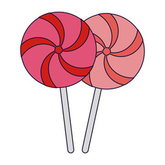 Set of lollipops