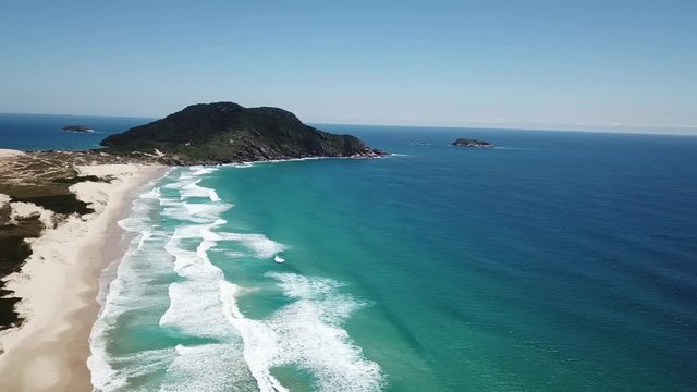 FLORIANOPOLIS, SANTA CATARINA ISLAND, BRAZIL - Costao do santinho Beach Florianopolis, Santa Catarina. Dez 2018