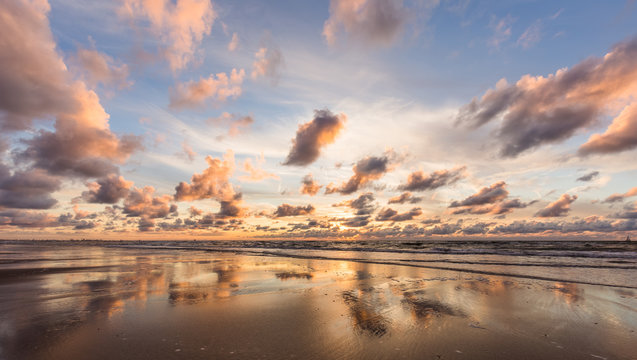 Scheveningen at sunset