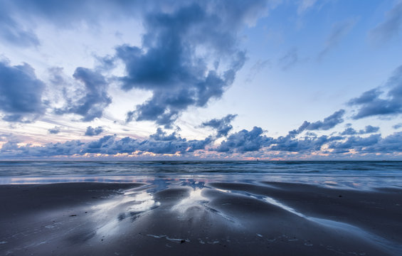 Scheveningen sunset seascape