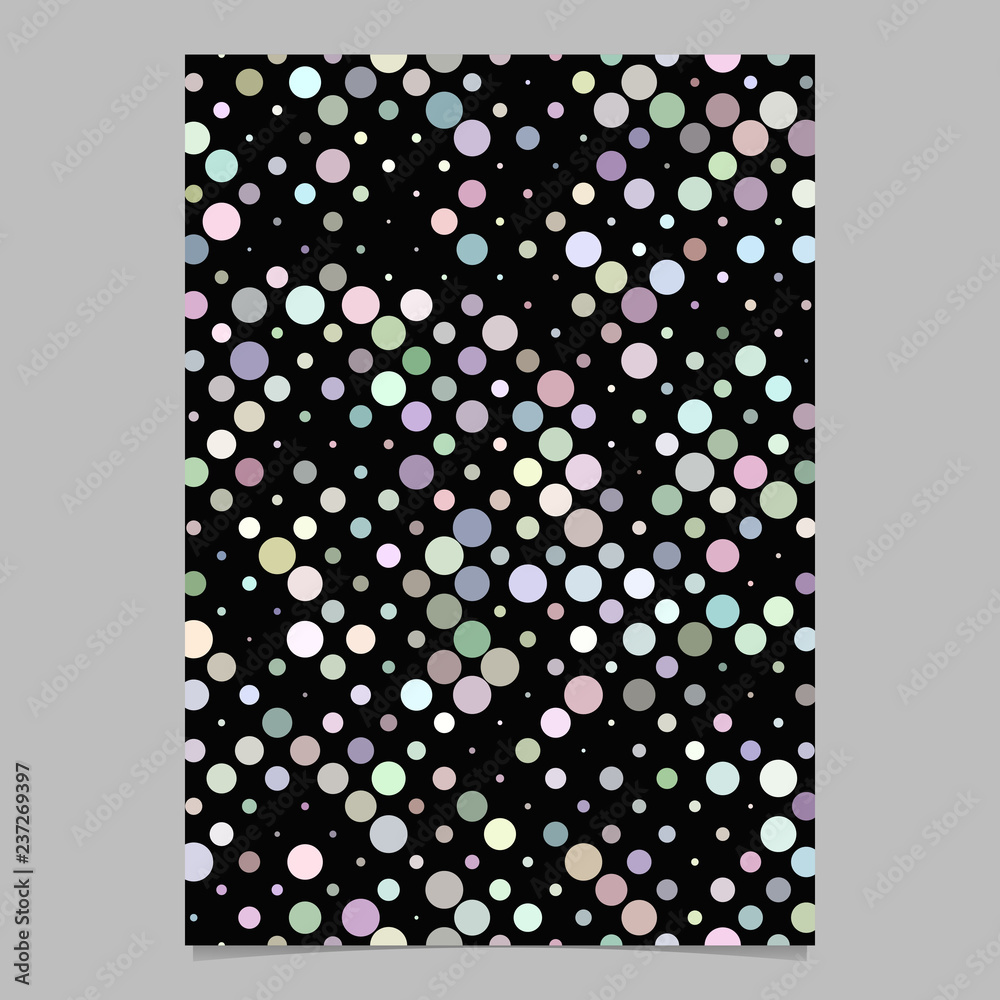Poster abstract circle pattern brochure design - vector page background graphic with dots