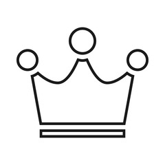 Crown Icon Outline Illustration