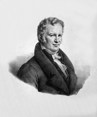 Portrait of scientist Alexander Von Humboldt - obrazy, fototapety, plakaty
