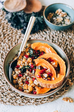Delicious vegan quinoa bowl 