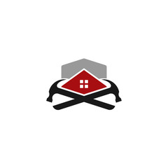 Hammer Logo For Construction, Maintenance And Home Repair