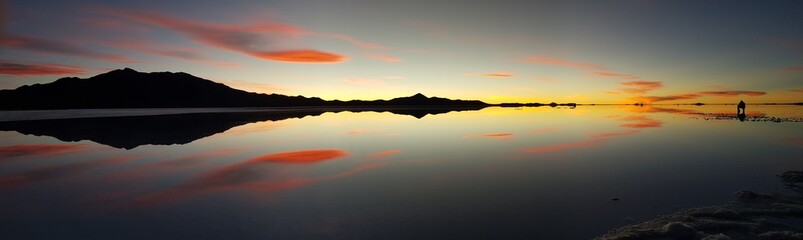 Fototapeta premium Bolivia Salt Flats sunset