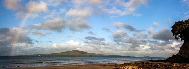 Takapuna Beach at Sunset, Auckland, New Zealand