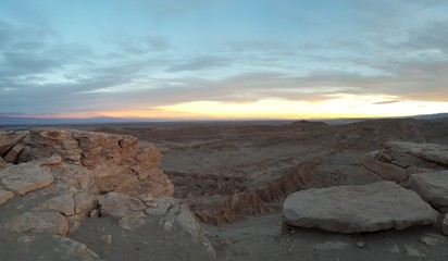 Fototapeta na wymiar Atacama sunset