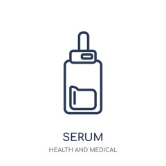 Serum icon. Serum linear symbol design from Health and Medical collection.