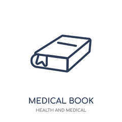 Medical Book icon. Medical Book linear symbol design from Health and Medical collection.