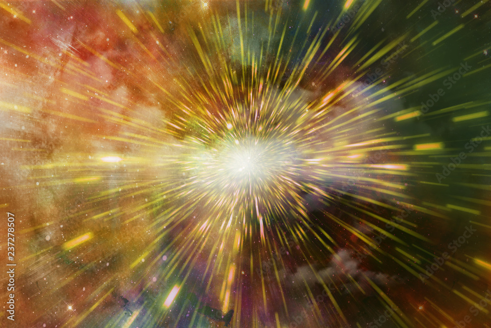 Canvas Prints abstract artistic modern digital multicolored glowing wormhole artwork background