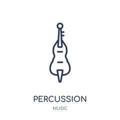 Percussion icon. Trendy Modern Simple Percussion linear symbol design from music collection.