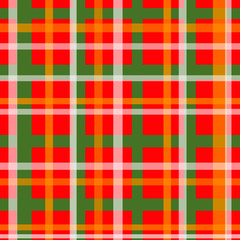 seamless pattern scottish cage red-green color