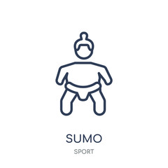 sumo icon. sumo linear symbol design from sport collection.