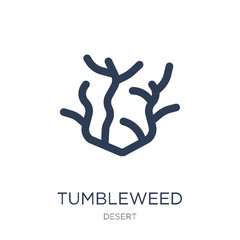 Tumbleweed icon. Trendy flat vector Tumbleweed icon on white background from Desert collection