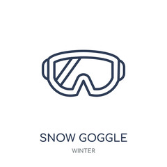 Snow Goggle icon. Snow Goggle linear symbol design from winter collection.