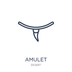 Amulet icon. Trendy flat vector Amulet icon on white background from Desert collection