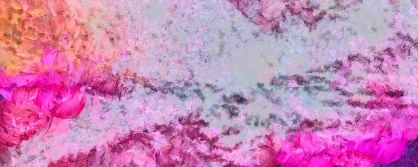 Impression color mix abstract texture art. Artistic bright background. Oil painting artwork. Modern style graphic wallpaper. Large strokes of paint. Colorful pattern for design work or wallpaper.