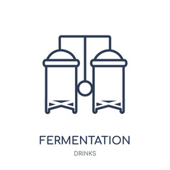 Fermentation icon. Fermentation linear symbol design from drinks collection.