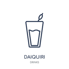 Daiquiri icon. Daiquiri linear symbol design from drinks collection.