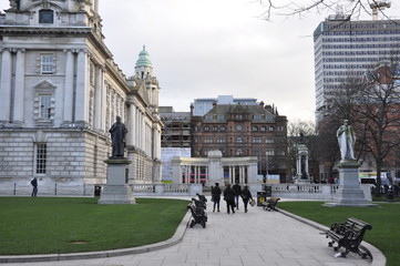 Naklejka premium Dublin and Belfast