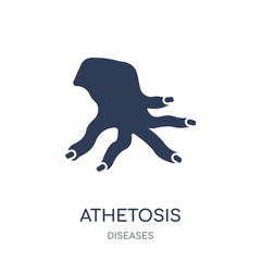 Athetosis icon. Athetosis filled symbol design from Diseases collection.