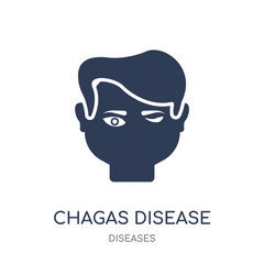 Chagas disease icon. Chagas disease filled symbol design from Diseases collection.