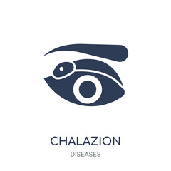 Chalazion icon. Chalazion filled symbol design from Diseases collection. - 237283352