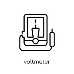 Voltmeter icon from collection.