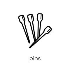 Fototapeta premium Pins icon from Sew collection.