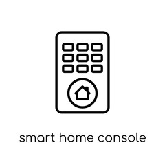 smart home Console icon. Trendy modern flat linear vector smart home Console icon on white background from thin line smart home collection
