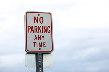 No Parking Any Time With The Sky