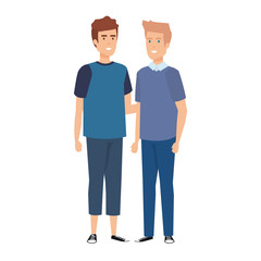 couple of men avatars characters