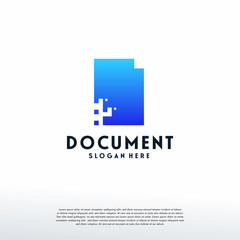 Pixel Document logo template, Tech Data logo, Logo symbol icon