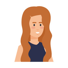 beautiful and young woman character