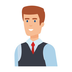 elegant businessman avatar character