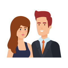 business couple avatars characters