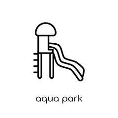 Obraz premium Aqua park icon from Summer collection.