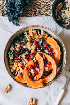 Delicious vegan quinoa bowl 