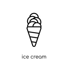 Ice cream icon from collection.