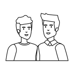 couple of men avatars characters