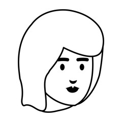 beautiful woman head avatar character