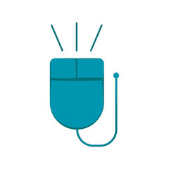 Isolated computer mouse icon. Vector illlustration design