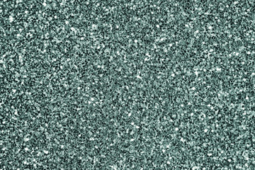 Close up of green glitter textured background