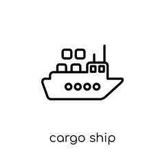 Cargo ship icon from collection.