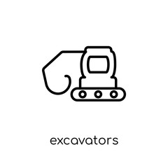 Excavators icon from Transportation collection.
